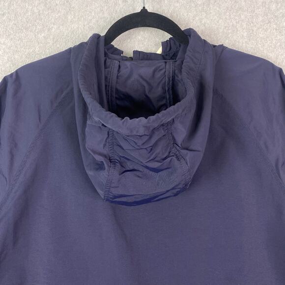 Flint and Tinder Jacket Mens XL Ridge Shell Navy Blue Hooded Zip Snap Button - Picture 8 of 13